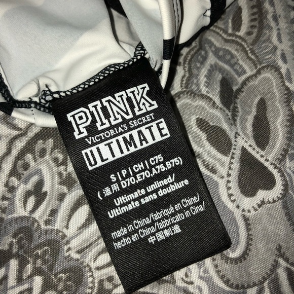 PINK black and white bralette - Picture 6 of 6